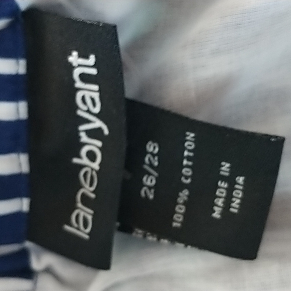 Lane Bryant Blue Graphic Full Maxi Skirt Plus Size 26/28 - Picture 7 of 9